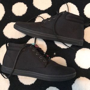 Dr Martens Black canvas boots